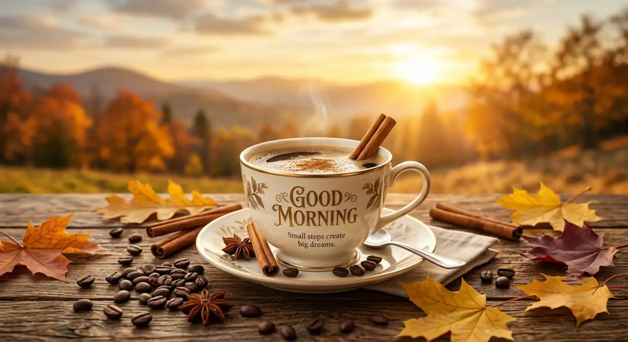 Free Download Autumn Coffee Good Morning Images - High Quality Good Morning Coffee Image