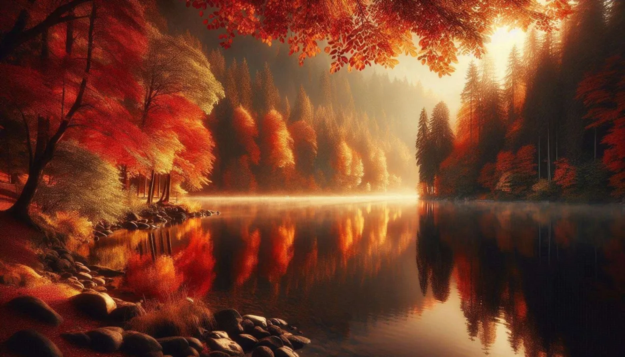 Autumn Lake Reflection Background Wallpaper In High Quality - Royalty Free Autumn Background Image | Pngmagic Free Download Autumn Lake Reflection Background Wallpaper In High Quality - High Quality Autumn Background Background