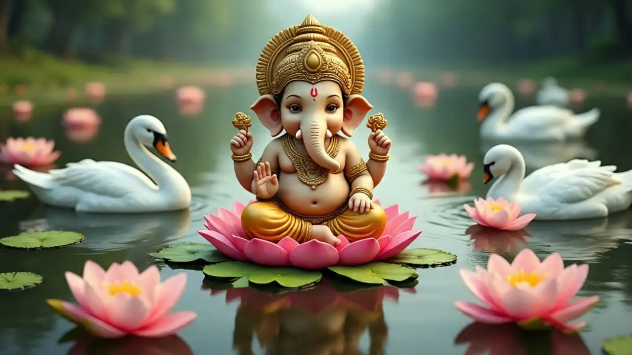 Baby Ganesha Festive Background Download - Royalty Free Baby Ganesha Image | Pngmagic Free Download Baby Ganesha Festive Background Download - High Quality Baby Ganesha Background
