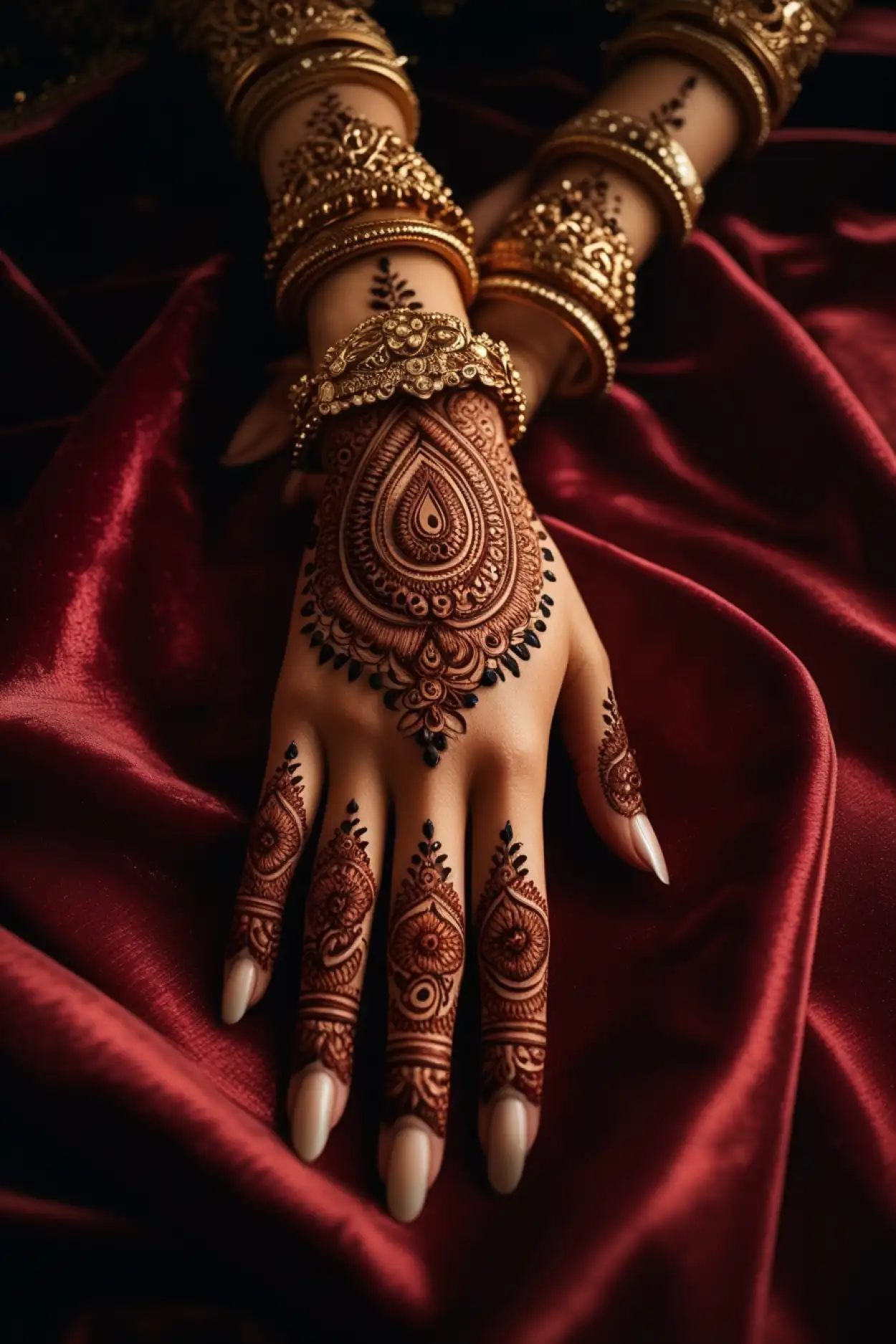Free Download Back Hand Mehndi Design For Engagement - High Quality Hand Mehndi Design Background