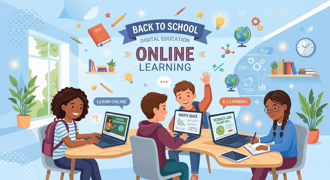 Free Download Back To School Background E Learning Design - High Quality Back To School Background Image