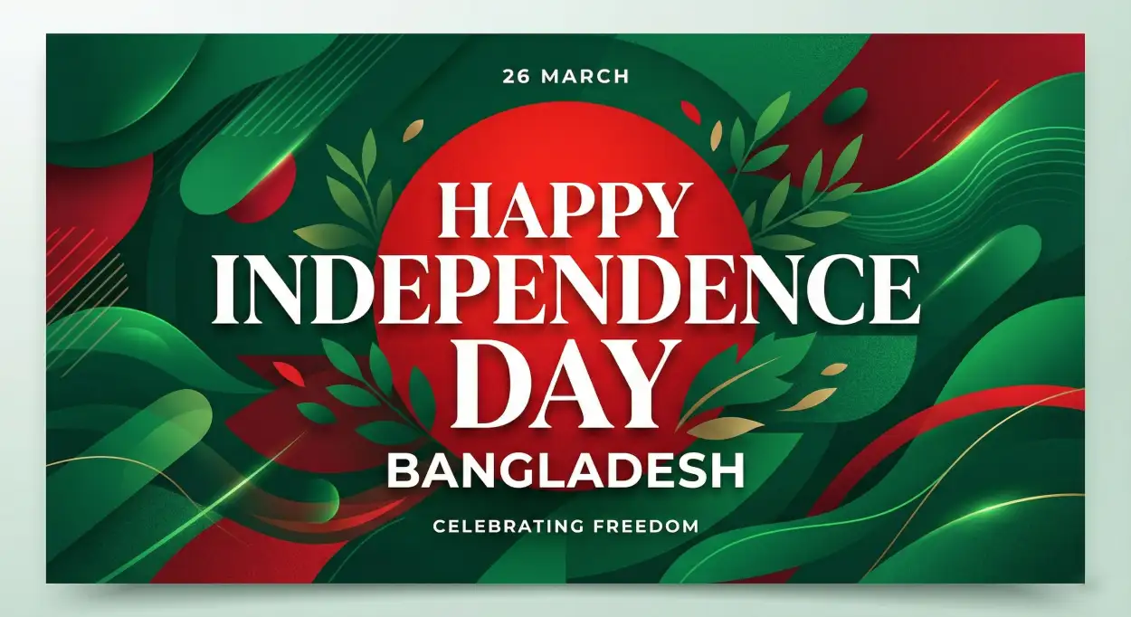 Free Download Bangladesh Independence Day 2026 Branding Design - High Quality Happy Independence Day Of Bangladesh 2026 Image