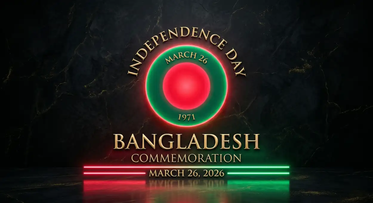 Free Download Bangladesh Independence Day 2026 Celebration Flyer - High Quality Happy Independence Day Of Bangladesh 2026 Image