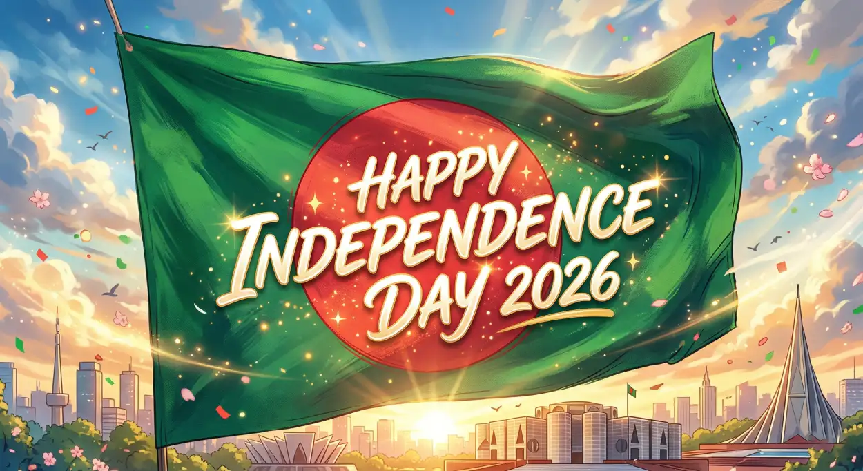 Free Download Bangladesh Independence Day 2026 Company Social Post - High Quality Happy Independence Day Of Bangladesh 2026 Image