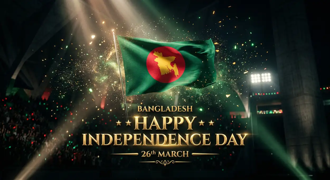 Free Download Bangladesh Independence Day 2026 Digital Poster Hd - High Quality Happy Independence Day Of Bangladesh 2026 Image
