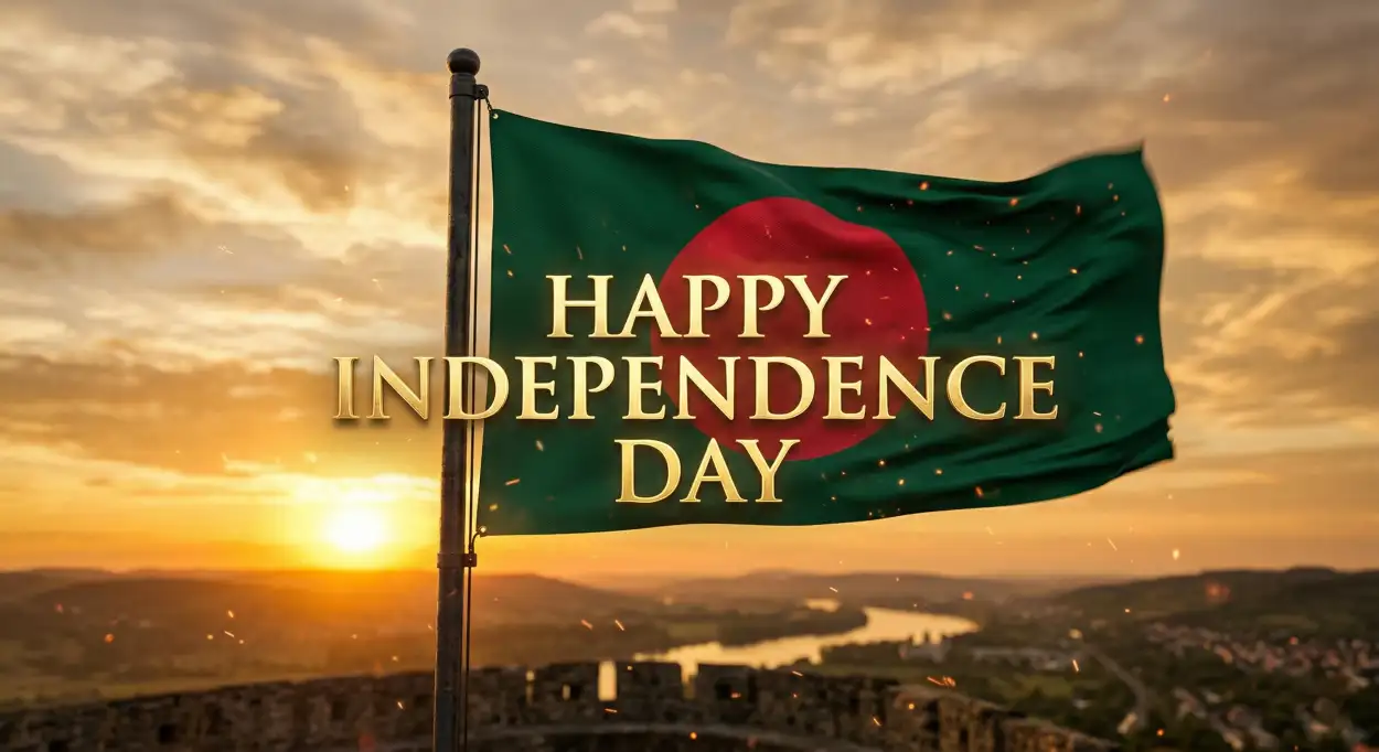 Free Download Bangladesh Independence Day 2026 Patriotic Quotes - High Quality Happy Independence Day Of Bangladesh 2026 Image