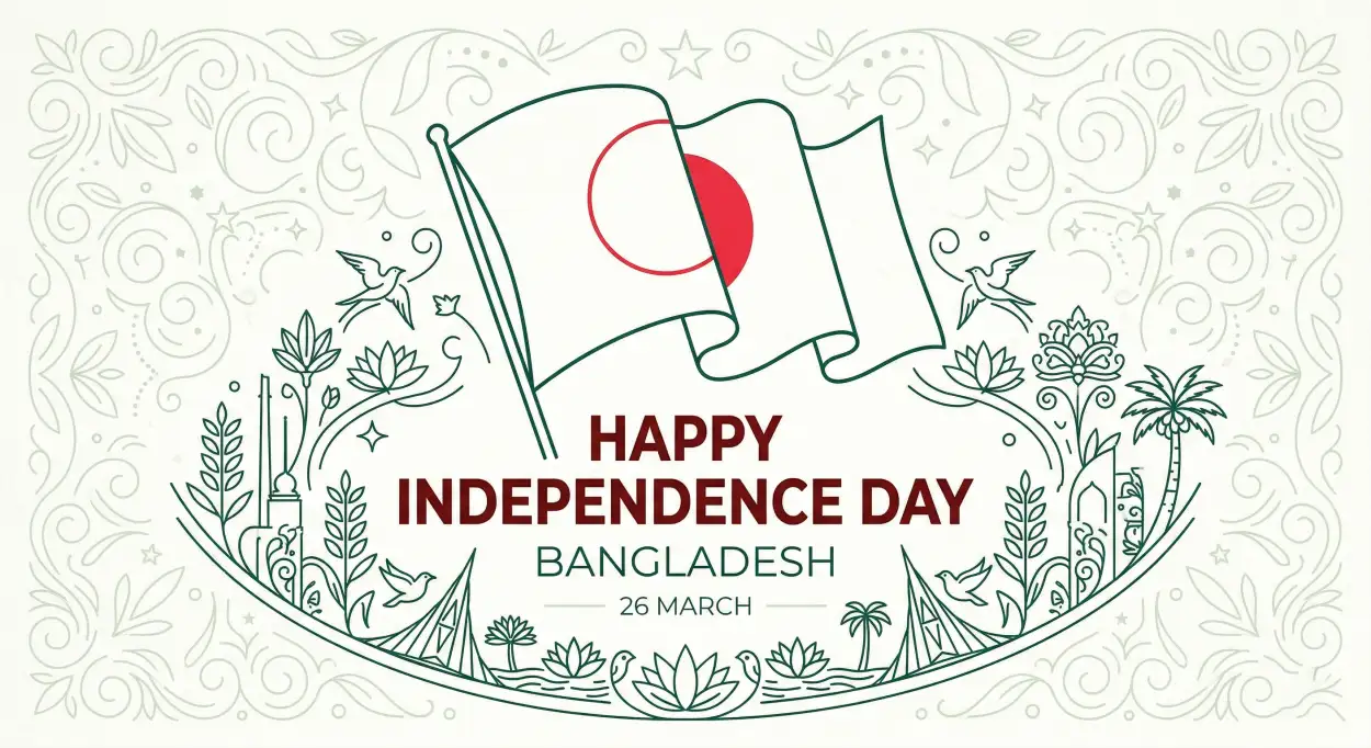 Free Download Bangladesh Independence Day 2026 Png Logo - High Quality Happy Independence Day Of Bangladesh 2026 Transparent PNG