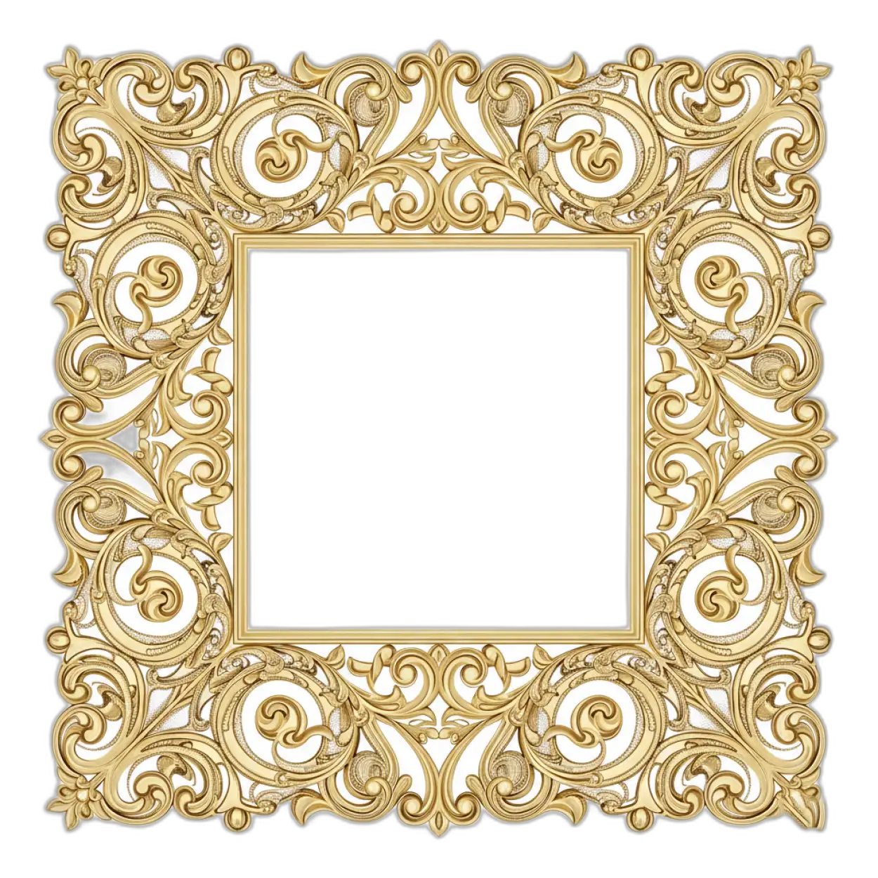 Free Download Baroque Frame Png Hd - High Quality Frame Png Transparent PNG