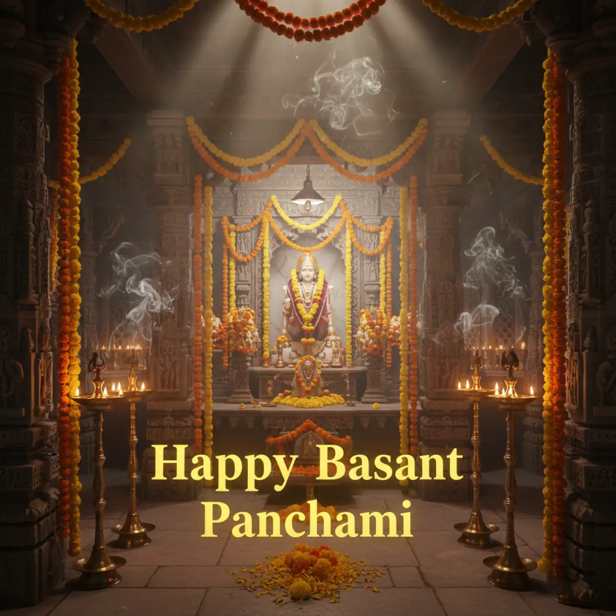Free Download Basant Panchami Banner Ai Generated - High Quality Basant Panchami Banner Background