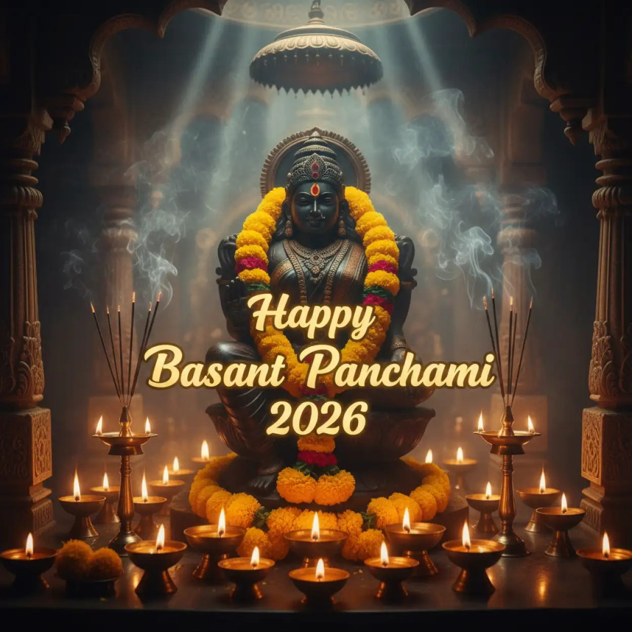 Free Download Basant Panchami Social Media Post Ai Generated Realistic Festival Design - High Quality Basant Panchami Social Media Post Image