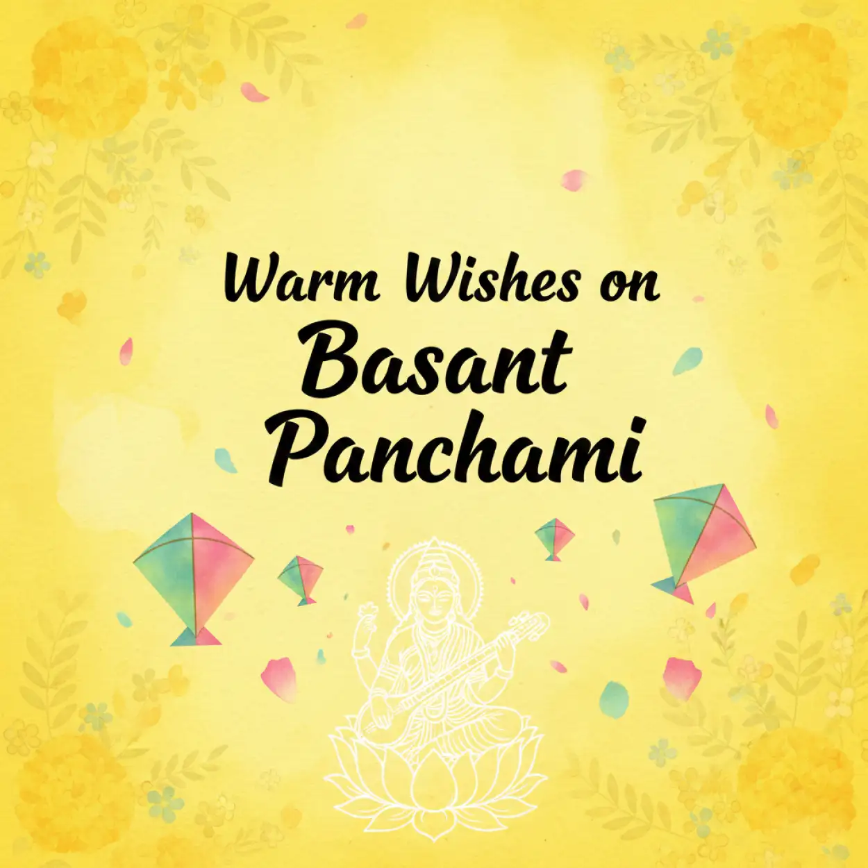 Free Download Basant Panchami Social Media Post For Whatsapp - High Quality Basant Panchami Social Media Post Image