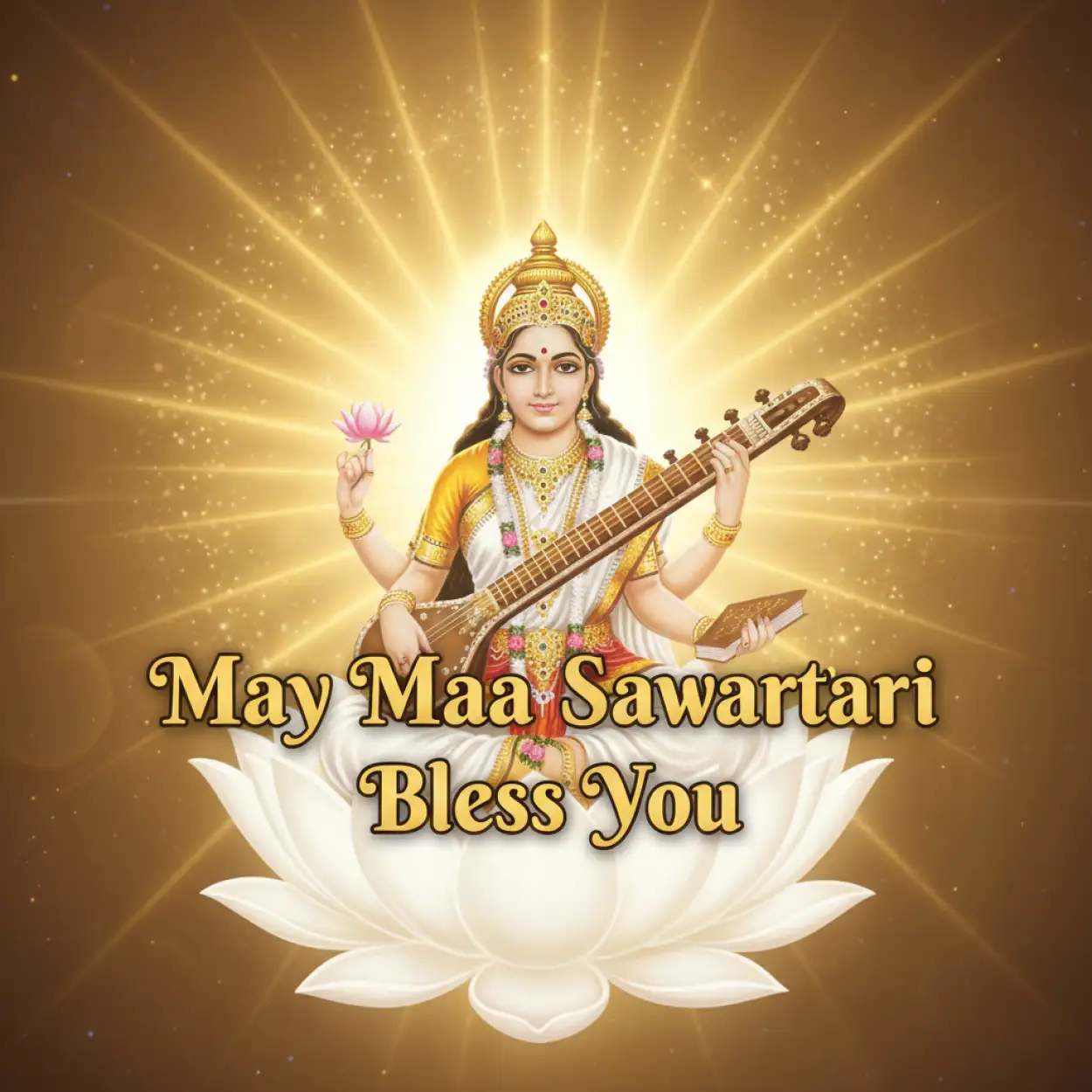 Free Download Basant Panchami Social Media Post Maa Saraswati - High Quality Basant Panchami Social Media Post Background