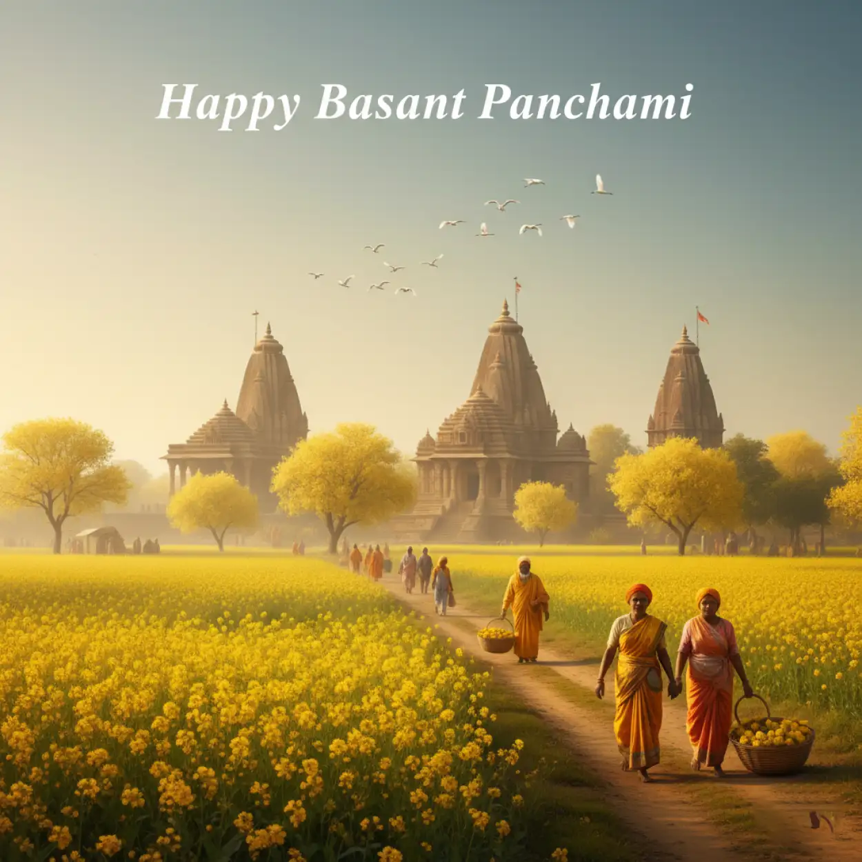 Free Download Basant Panchami Social Media Post Reels Thumbnail - High Quality Basant Panchami Social Media Post Background Image