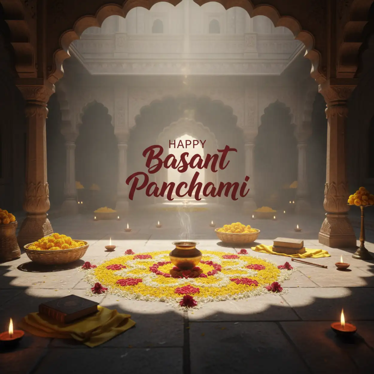 Free Download Basant Panchami Wishes Religious Messages - High Quality Happy Basant Panchami Wishes Background