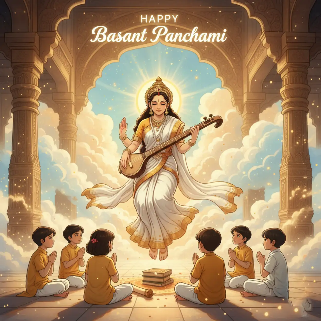 Free Download Basant Panchami Wishes Status - High Quality Happy Basant Panchami Wishes Background