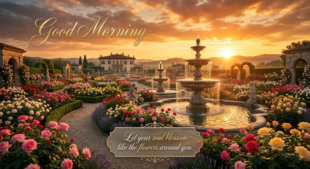 Free Download Beautiful Floral Good Morning Card 2 - High Quality Good Morning With Flowers Image