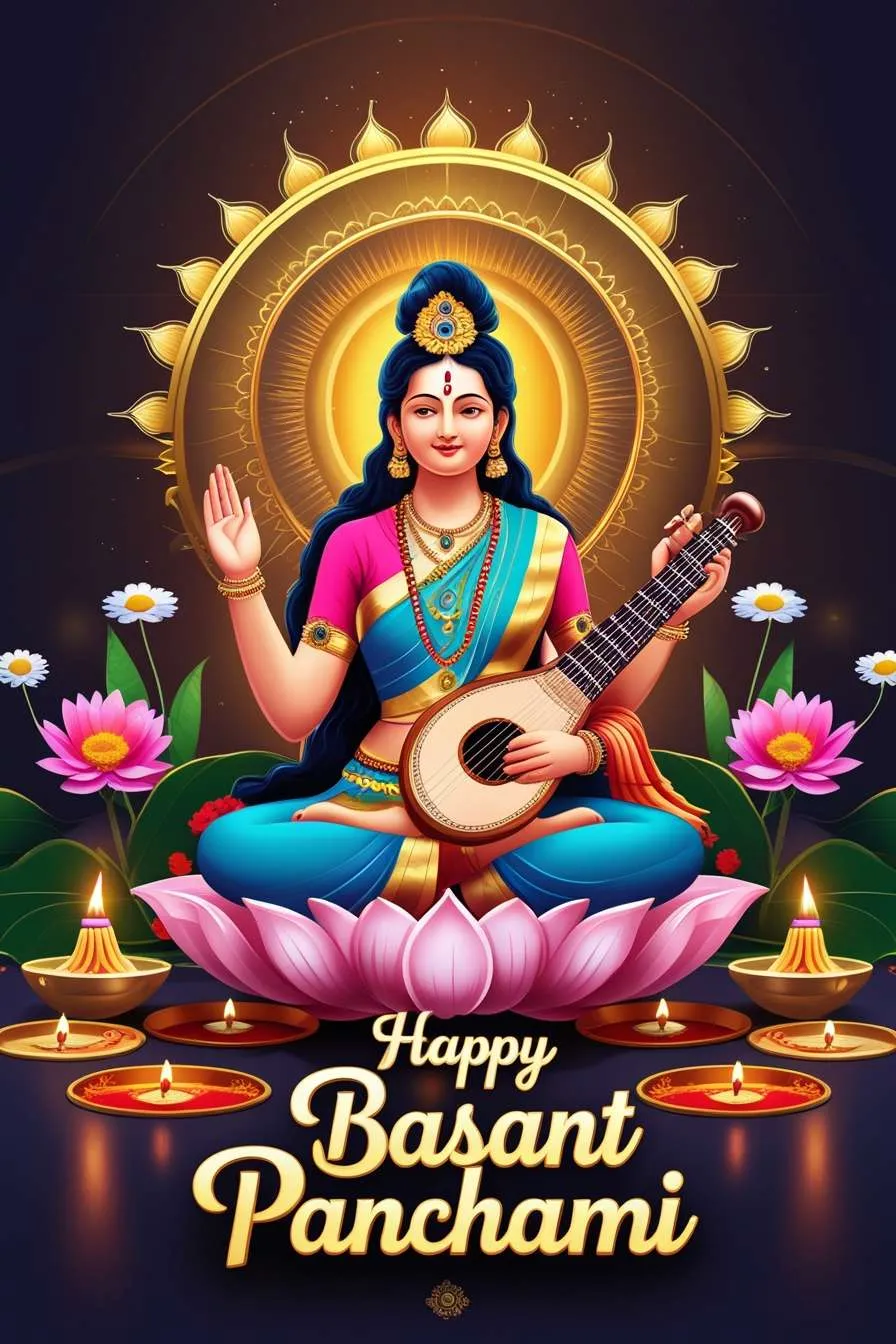 Beautiful Happy Basant Panchami Images For Social Media - Royalty Free Happy Basant Panchami Image | Pngmagic Free Download Beautiful Happy Basant Panchami Images For Social Media - High Quality Happy Basant Panchami Background