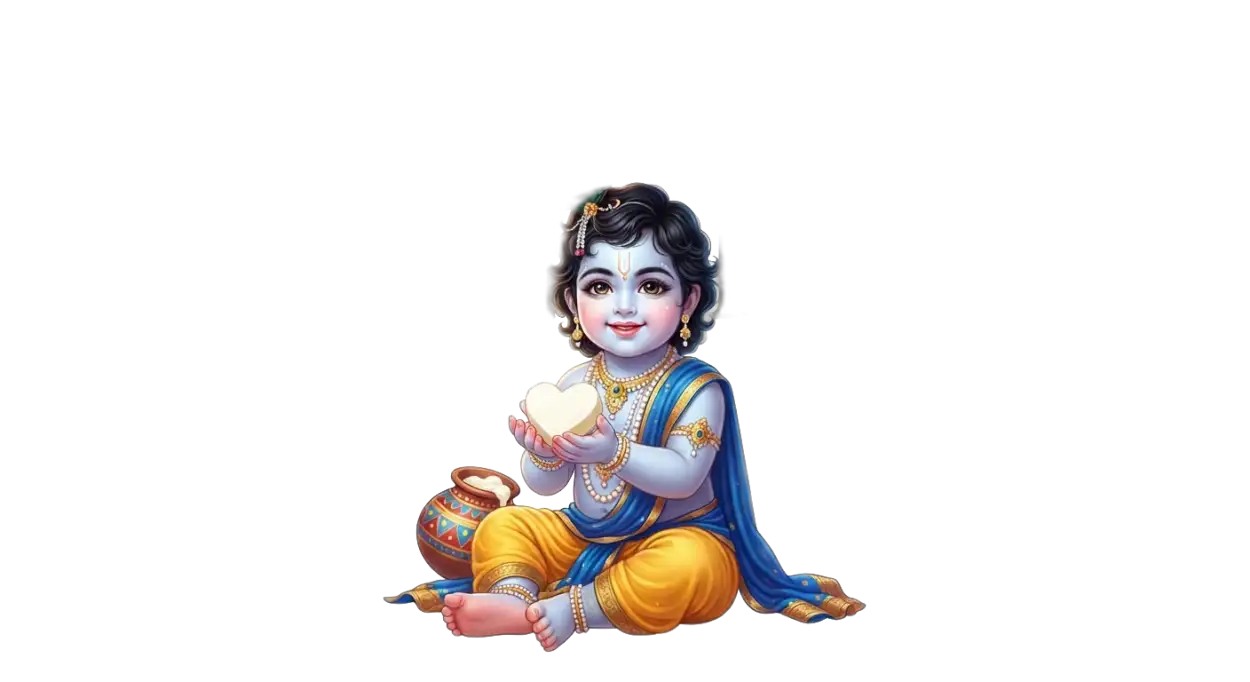 Free Download Beautiful Krishna Janmashtami Png Transparent Background 2026 - High Quality Krishna Janmashtami Png 2026 Transparent PNG