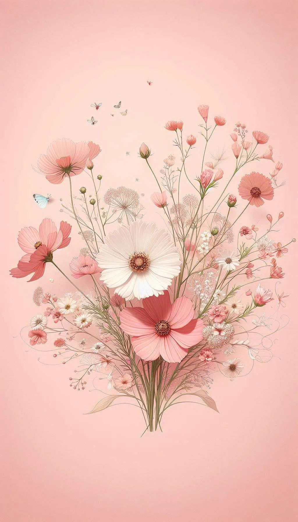 Free Download Beautiful Light Pink Background With Flower - High Quality Light Pink Background Background