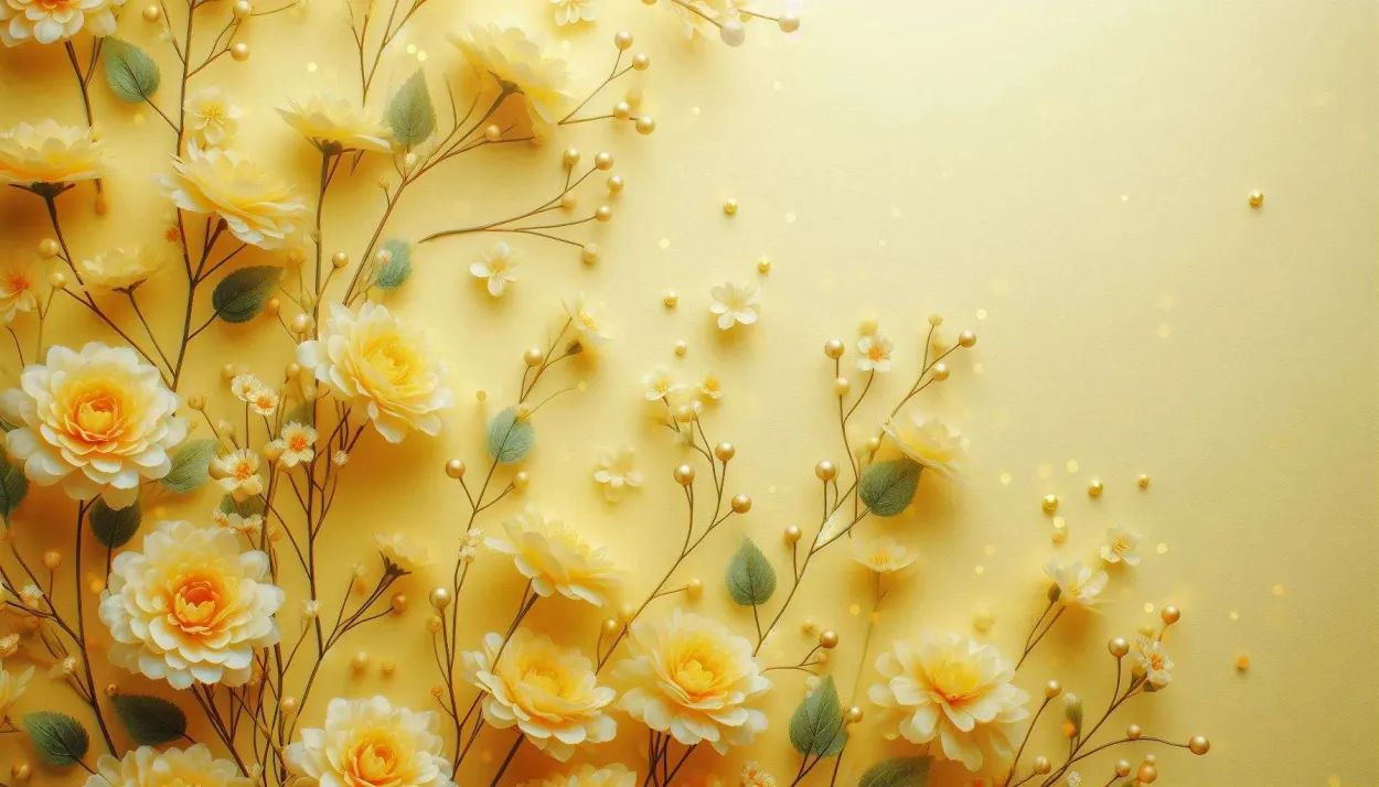Beautiful Light Yellow Background With Flower - Royalty Free Light Yellow Background Image | Pngmagic Free Download Beautiful Light Yellow Background With Flower - High Quality Light Yellow Background Background