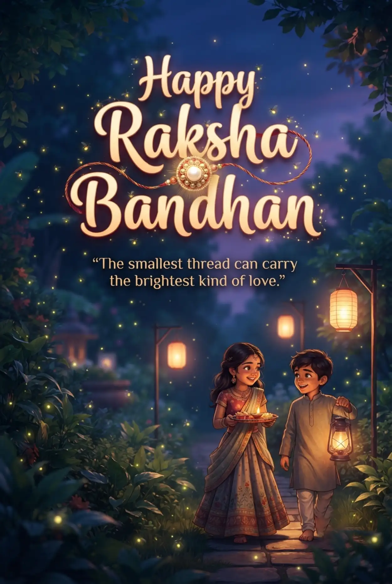 Free Download Beautiful Raksha Bandhan Wishes 2026 - High Quality Happy Rakhi Wishes 2026 Image