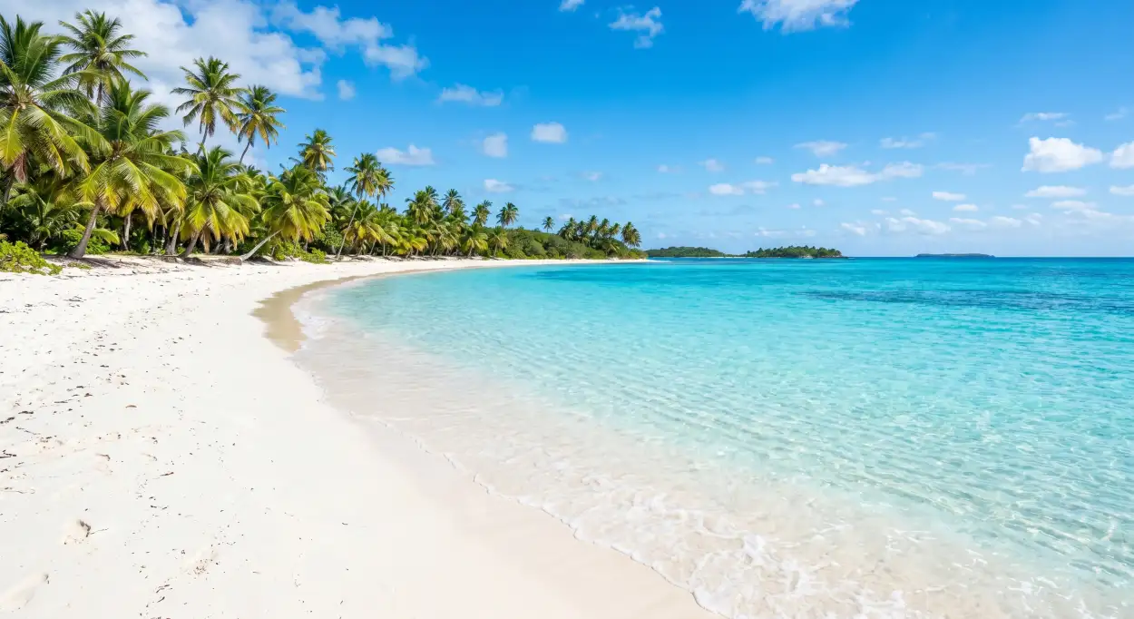 Free Download Beautiful Summer Background With Tropical Beach Vibes - High Quality Summer Background Background Image