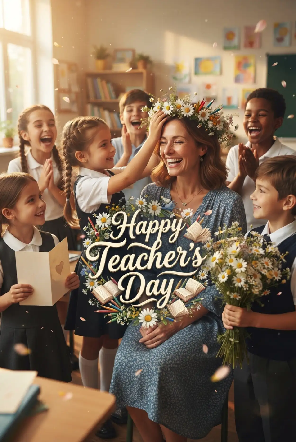 Free Download Beautiful Teachers Day Cards For Whatsapp - High Quality Teachers Day Cards Image
