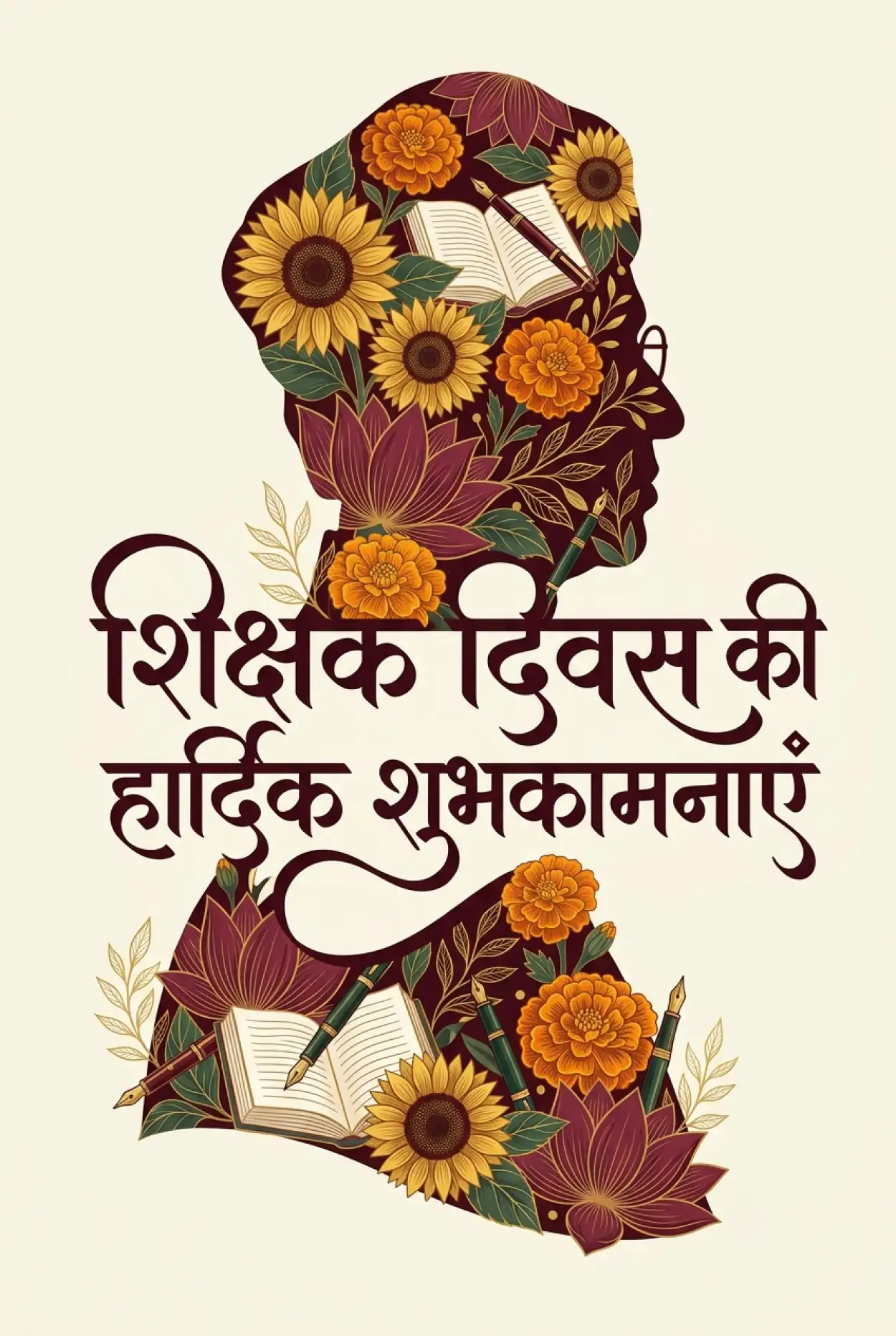 Free Download Beautiful Teachers Day Greeting Images In Hindi - High Quality Teachers Day Wishes In Hindi Image