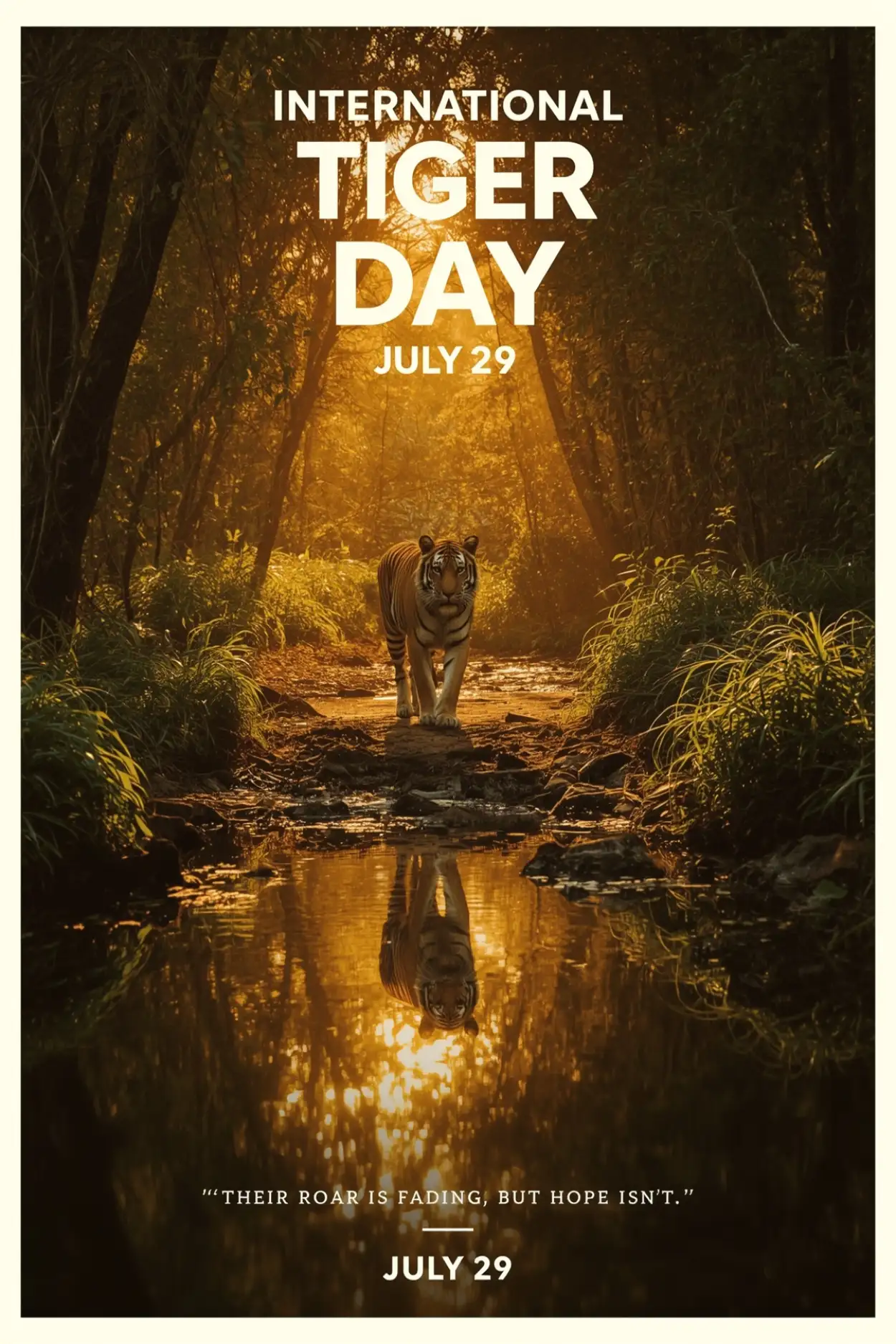 Free Download Beautiful Tiger Image For Awareness Campaign - High Quality International Tiger Day Background