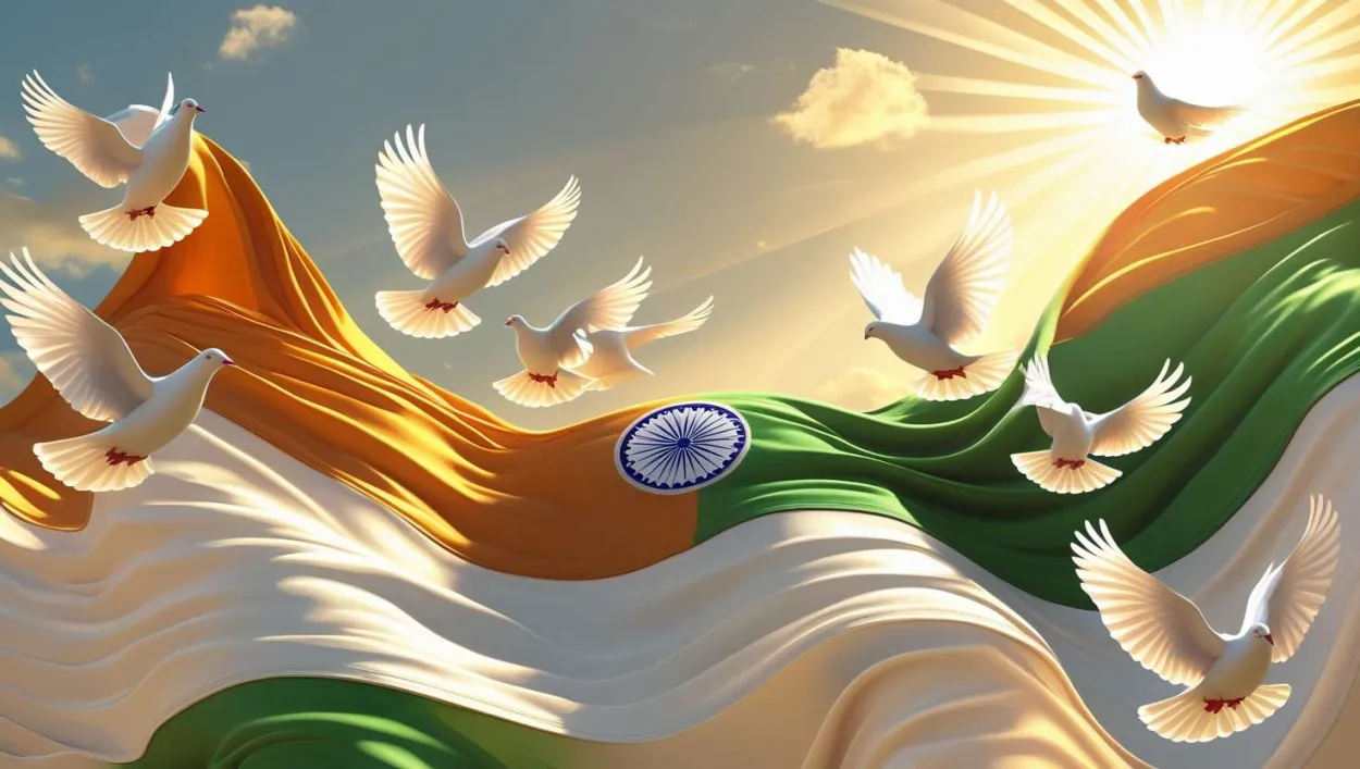 Free Download Beautiful Tri-color Flag Background For Republic Day - High Quality Republic Day Flag Background Background