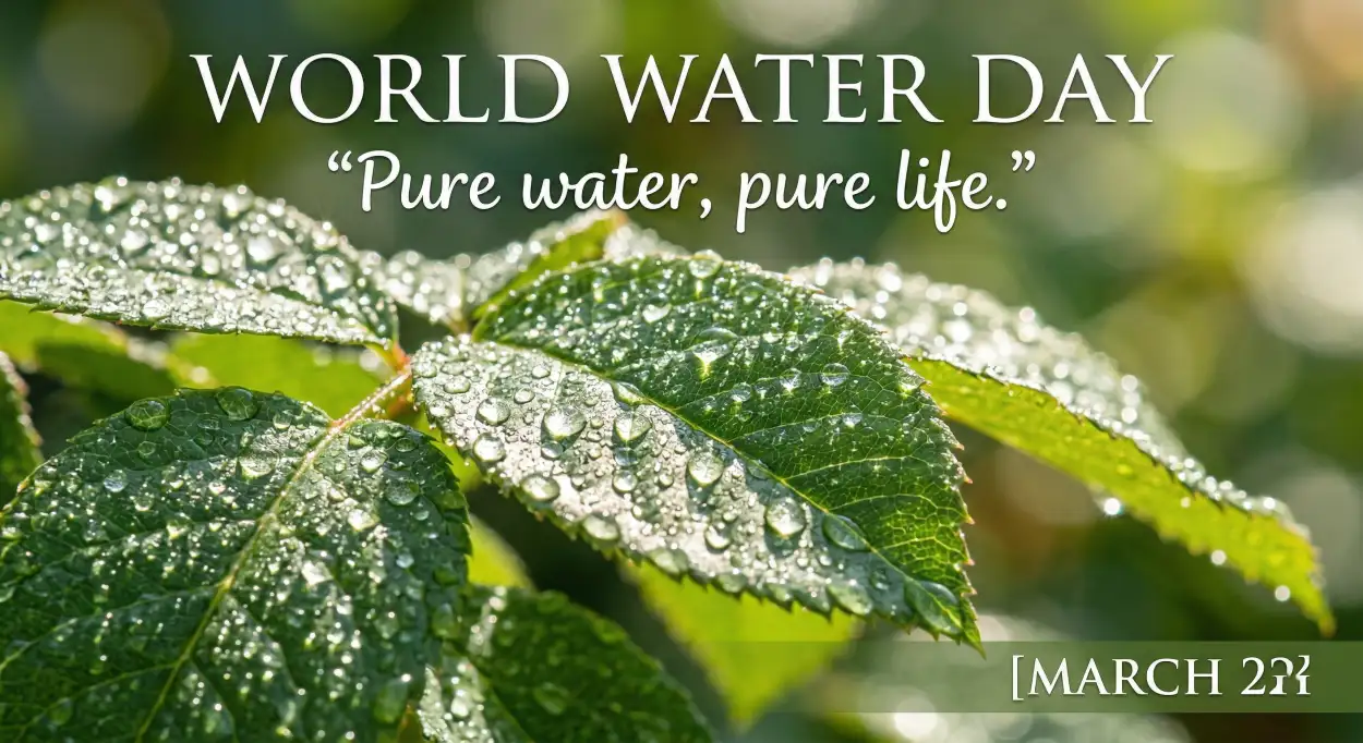 Free Download Benefits Of Saving Water At Home - High Quality World Water Day 2026 Image