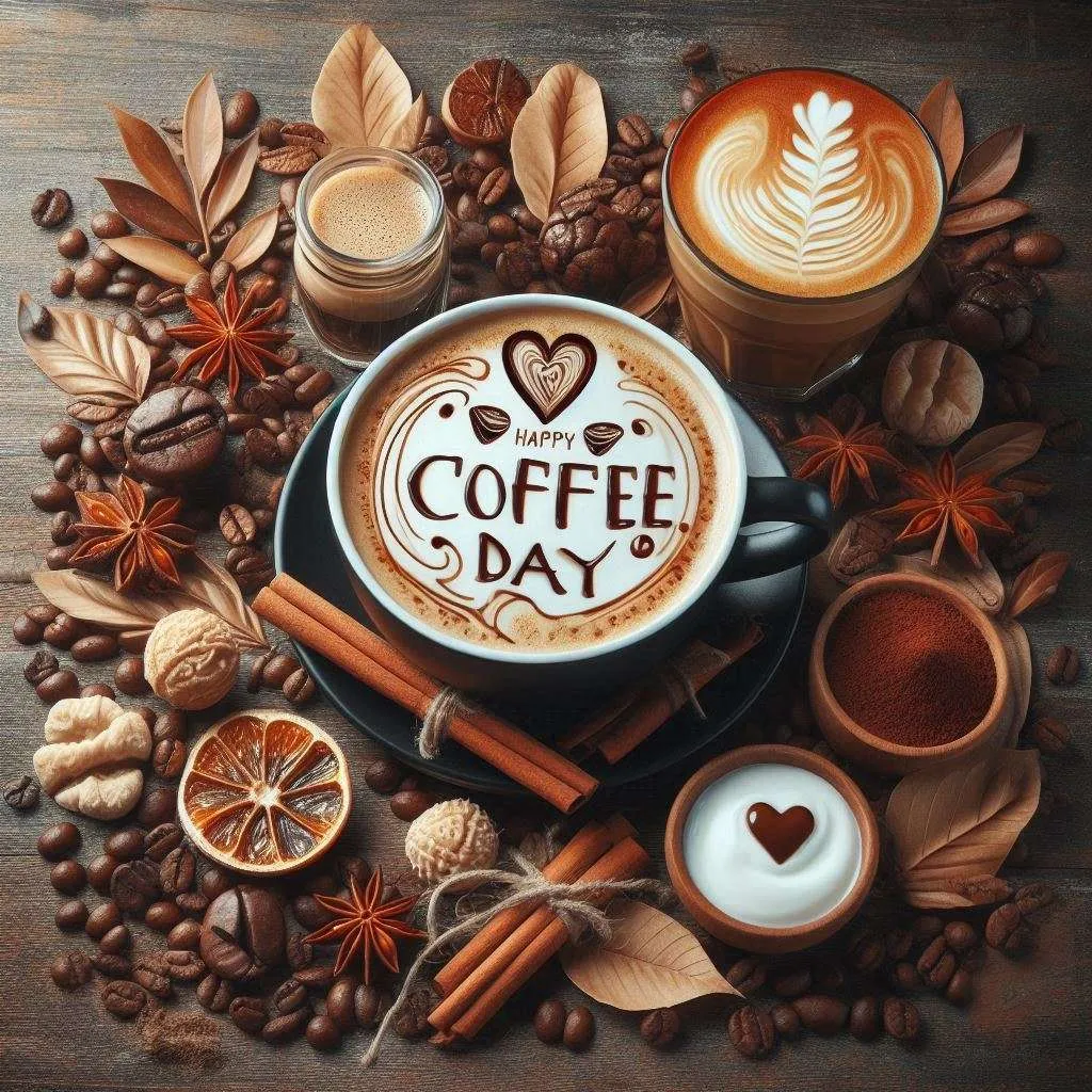 Best Coffee Day Wishes Images 2024 For Sharing - Royalty Free Happy International Coffee Day Image | Pngmagic Free Download Best Coffee Day Wishes Images 2024 For Sharing - High Quality Happy International Coffee Day Background