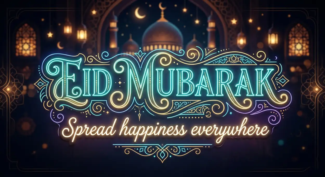 Free Download Best Eid Mubarak 2026 Slogans - High Quality Eid Mubarak 2026 Image