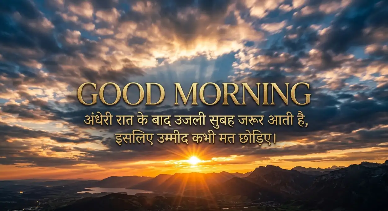 Free Download Best Good Morning Quotes Hindi - High Quality Good Morning Motivational Quotes Hindi Image