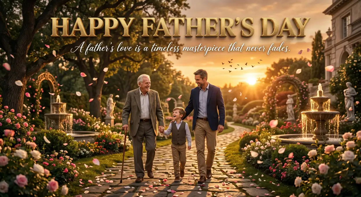 Free Download Best Happy Fathers Day Greeting Card For 2026 - High Quality Happy Fathers Day Greeting Card Image
