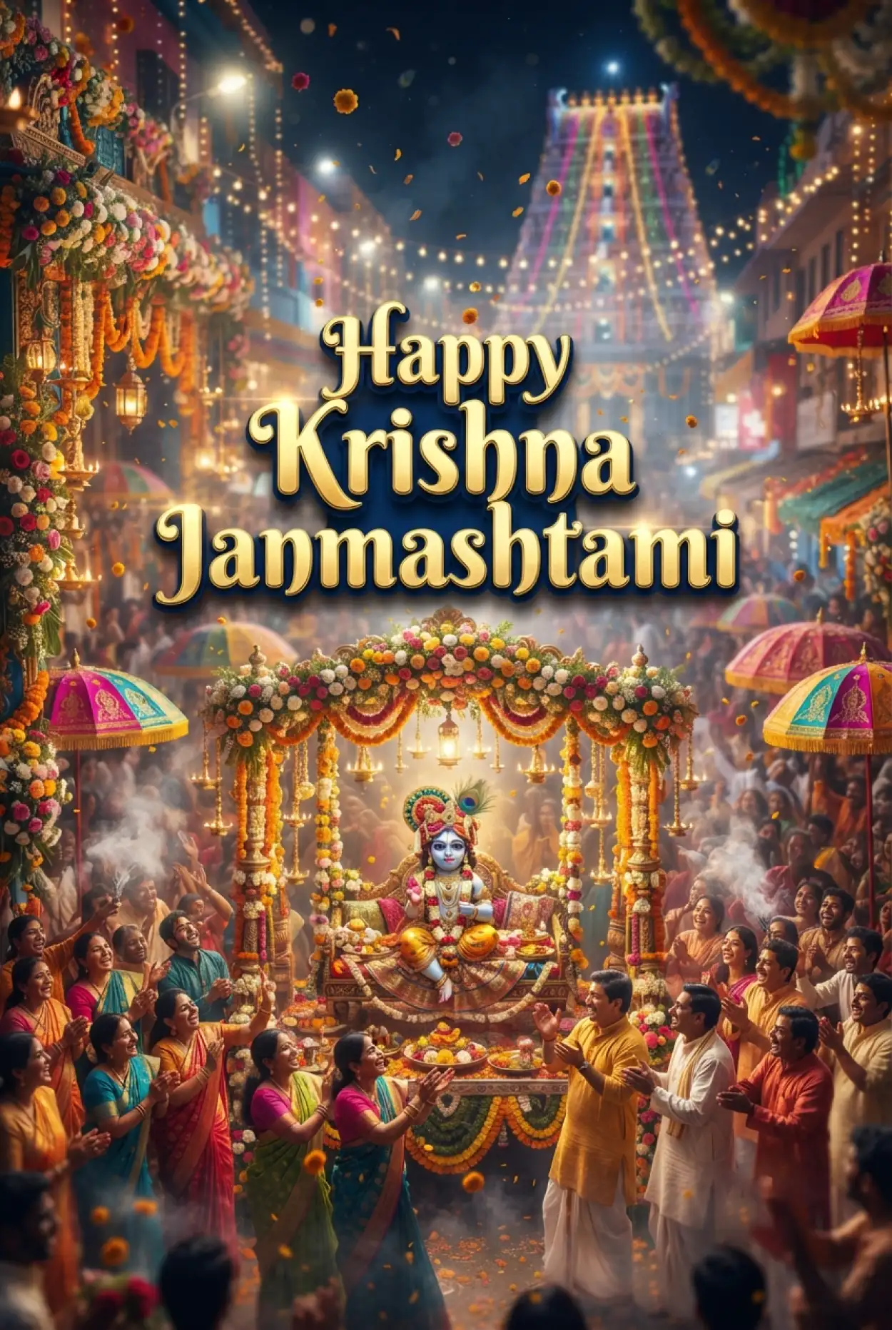 Free Download Best Happy Krishna Janmashtami Greetings And Wishes For Everyone - High Quality Happy Krishna Janmashtami Greetings Image