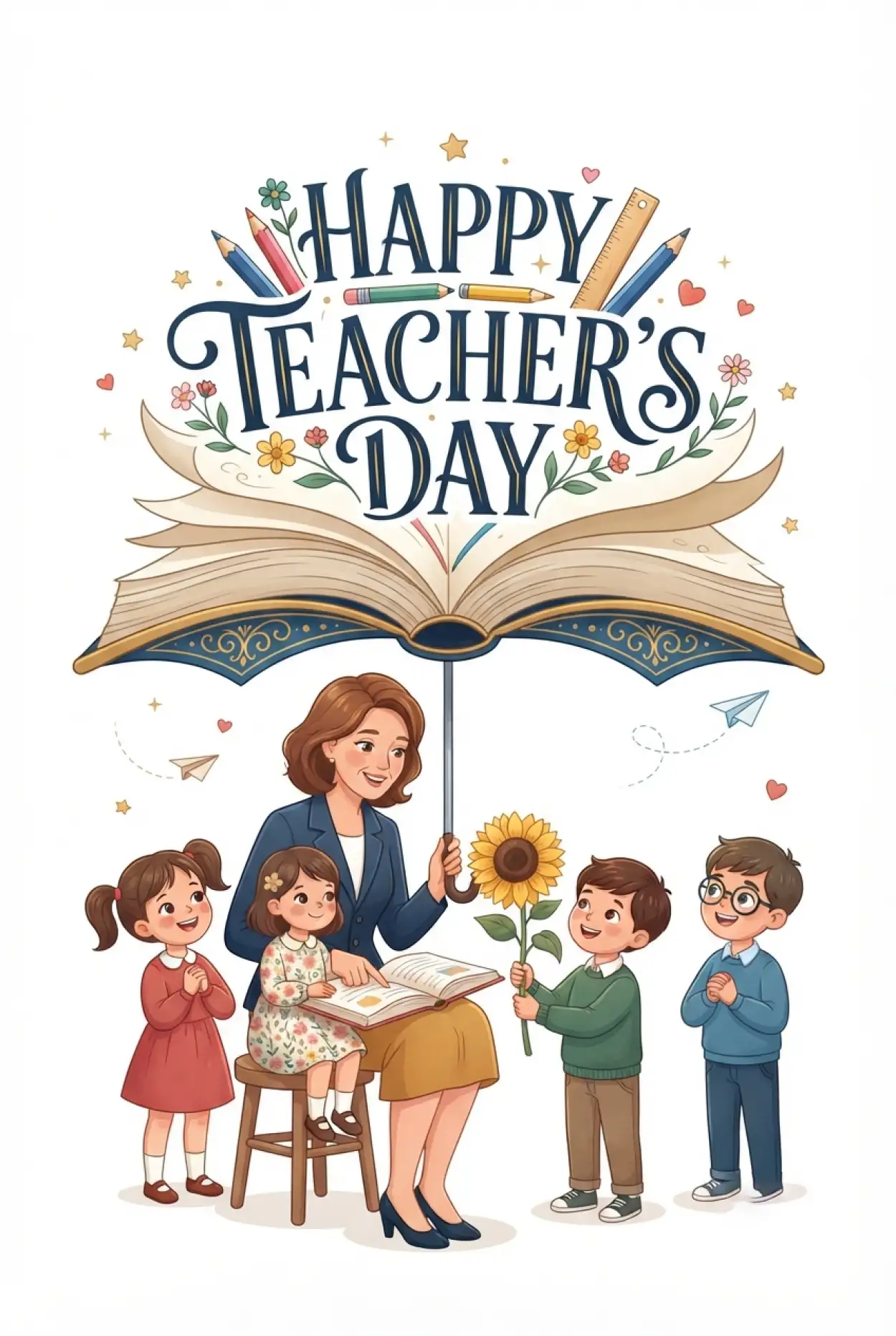 Free Download Best Happy Teachers Day Wishes - High Quality Happy Teachers Day Image