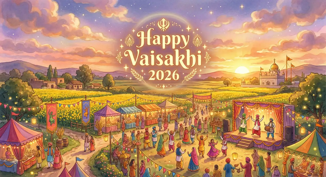 Free Download Best Happy Vaisakhi 2026 Wishes Messages - High Quality Happy Vaisakhi 2026 Wishes Image
