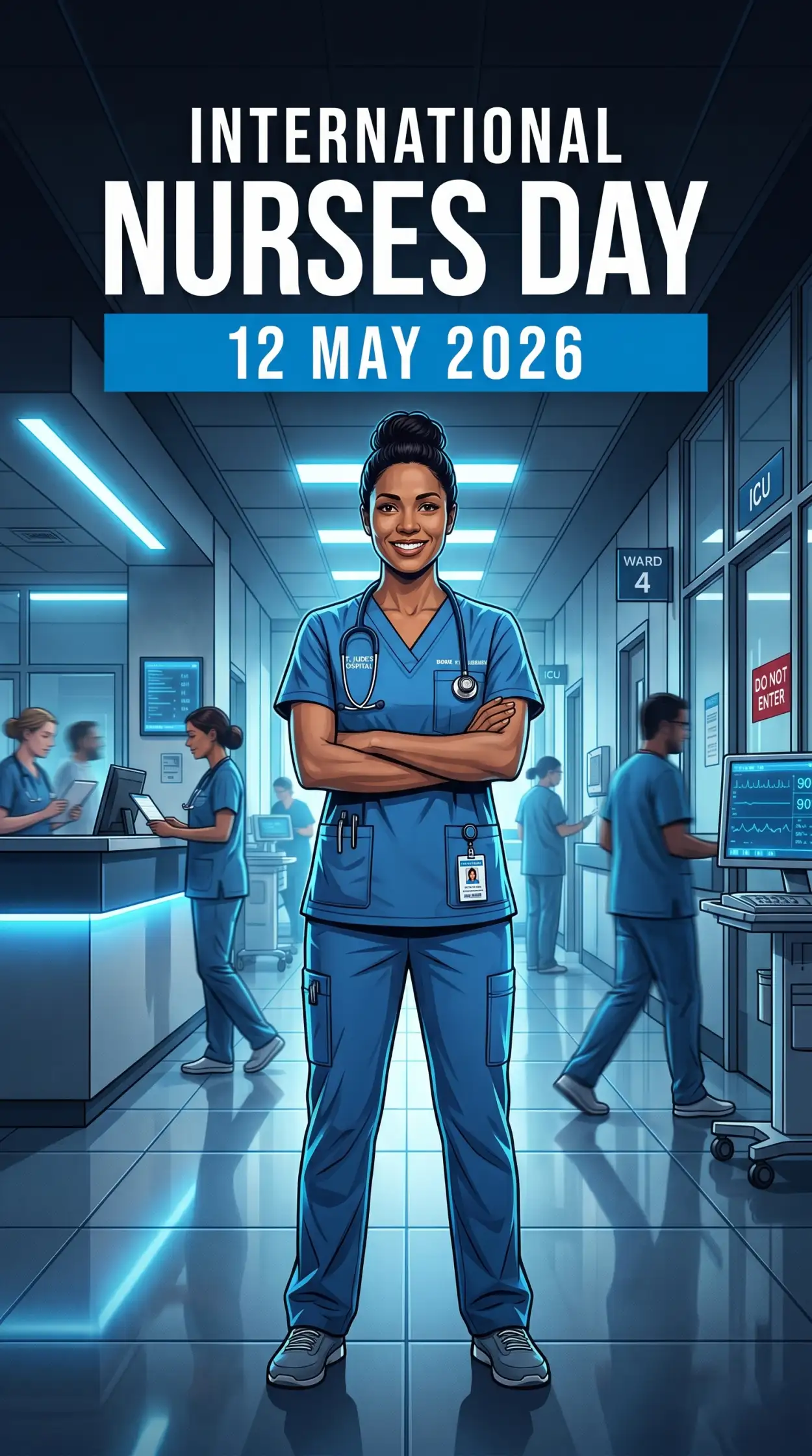Free Download Best International Nurses Day 2026 Captions - High Quality International Nurses Day 2026 Wishes Image
