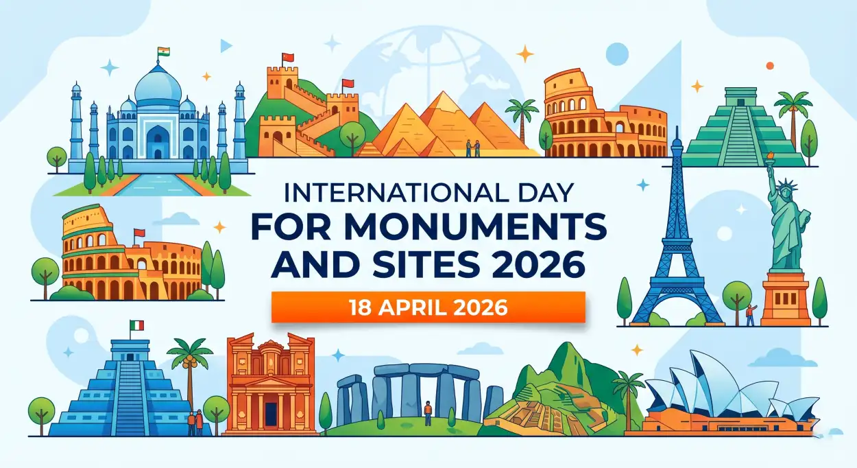 Free Download Best Monuments Day Poster Design Ideas For Students 2026 - High Quality International Day For Monuments And Sites 2026 Image