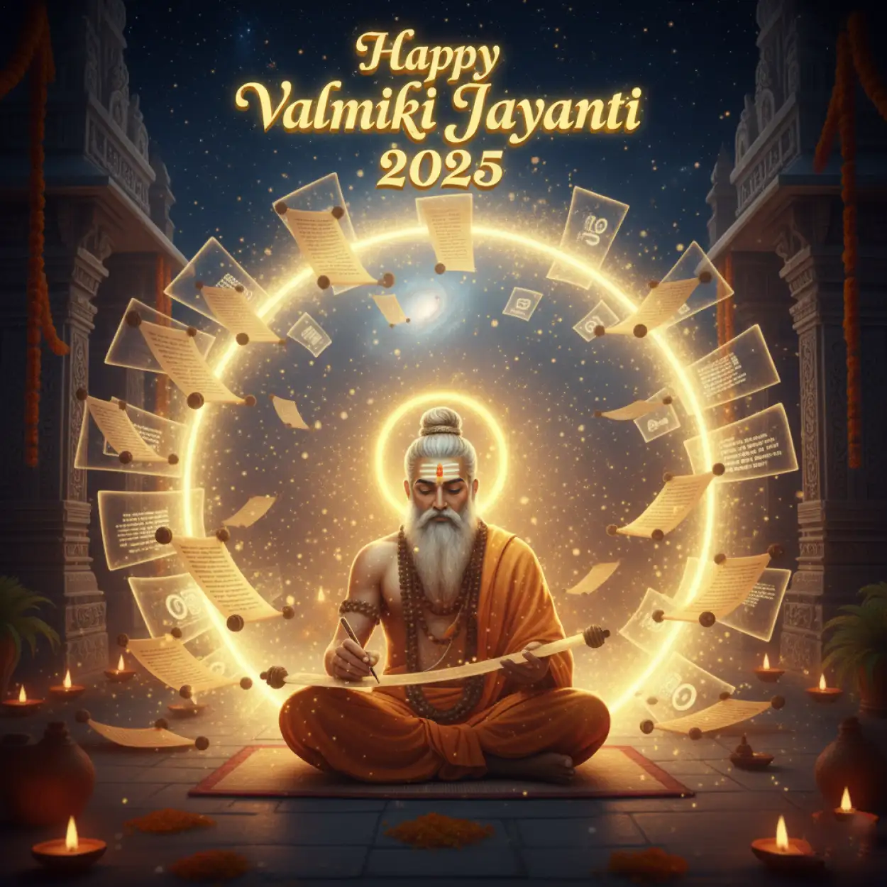 Free Download Best Quotes For Valmiki Jayanti 2025 Celebration - High Quality Happy Valmiki Jayanti 2025 Image