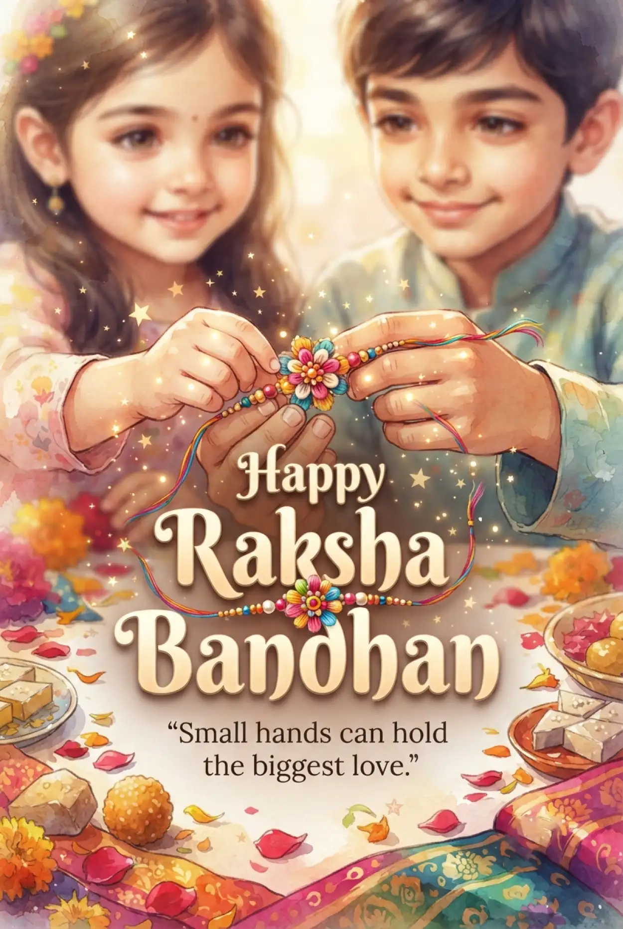 Free Download Best Raksha Bandhan 2026 Wishes To Share - High Quality Happy Raksha Bandhan Wishes 2026 Image