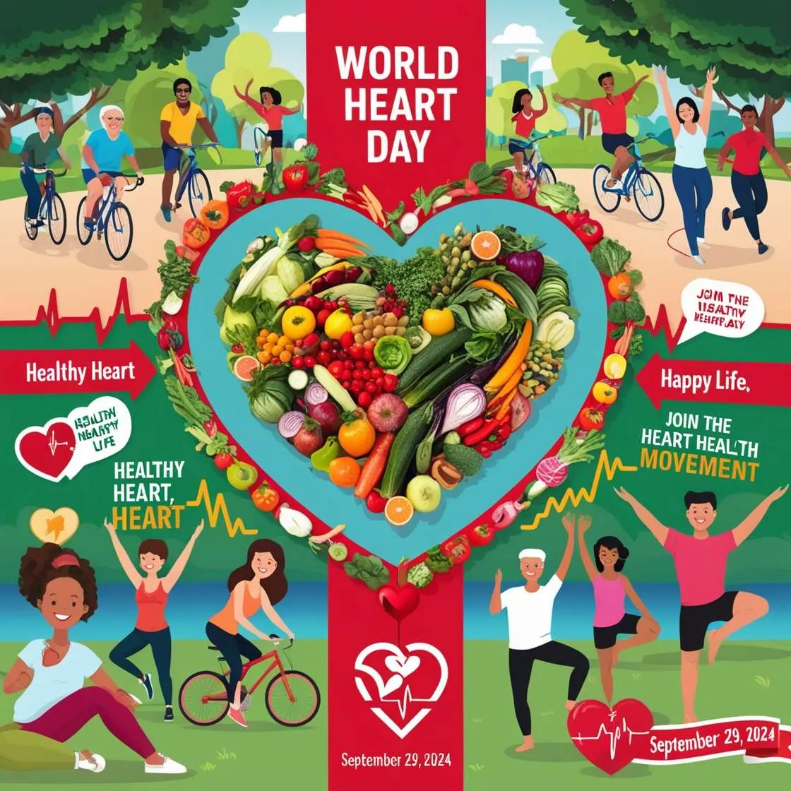 Best World Heart Day 2024 Theme Images Download - Royalty Free World Heart Day Image | Pngmagic Free Download Best World Heart Day 2024 Theme Images Download - High Quality World Heart Day Background