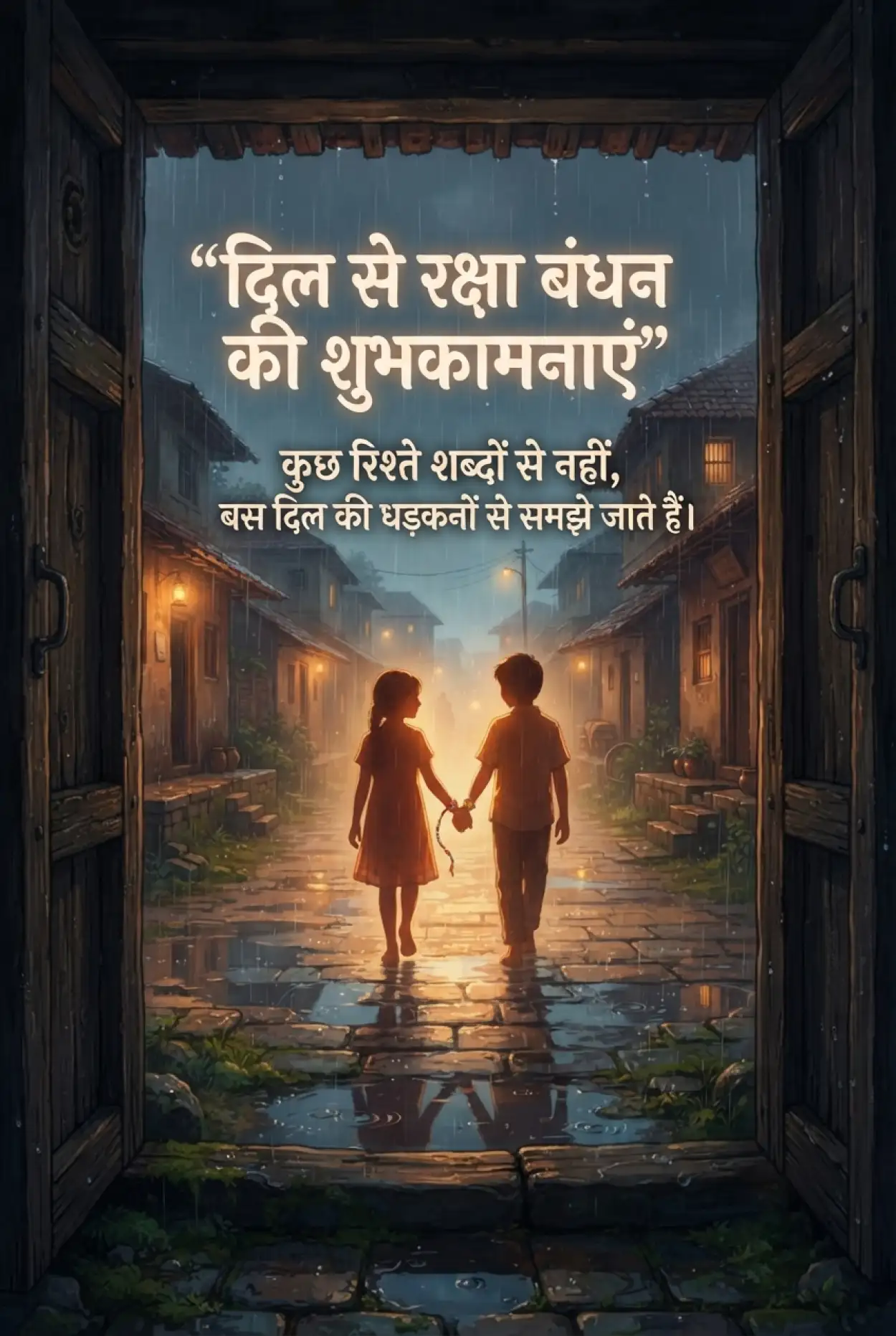 Free Download Bhai Behen Raksha Bandhan Quotes In Hindi - High Quality Raksha Bandhan Ki Shubhkamnaye In Hindi Image