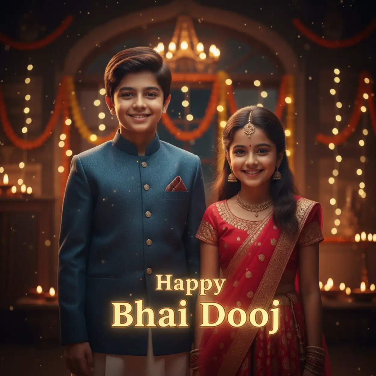 Free Download Bhai Dooj 2025 Hd Greeting Image Download - High Quality Happy Bhai Dooj 2025 Background