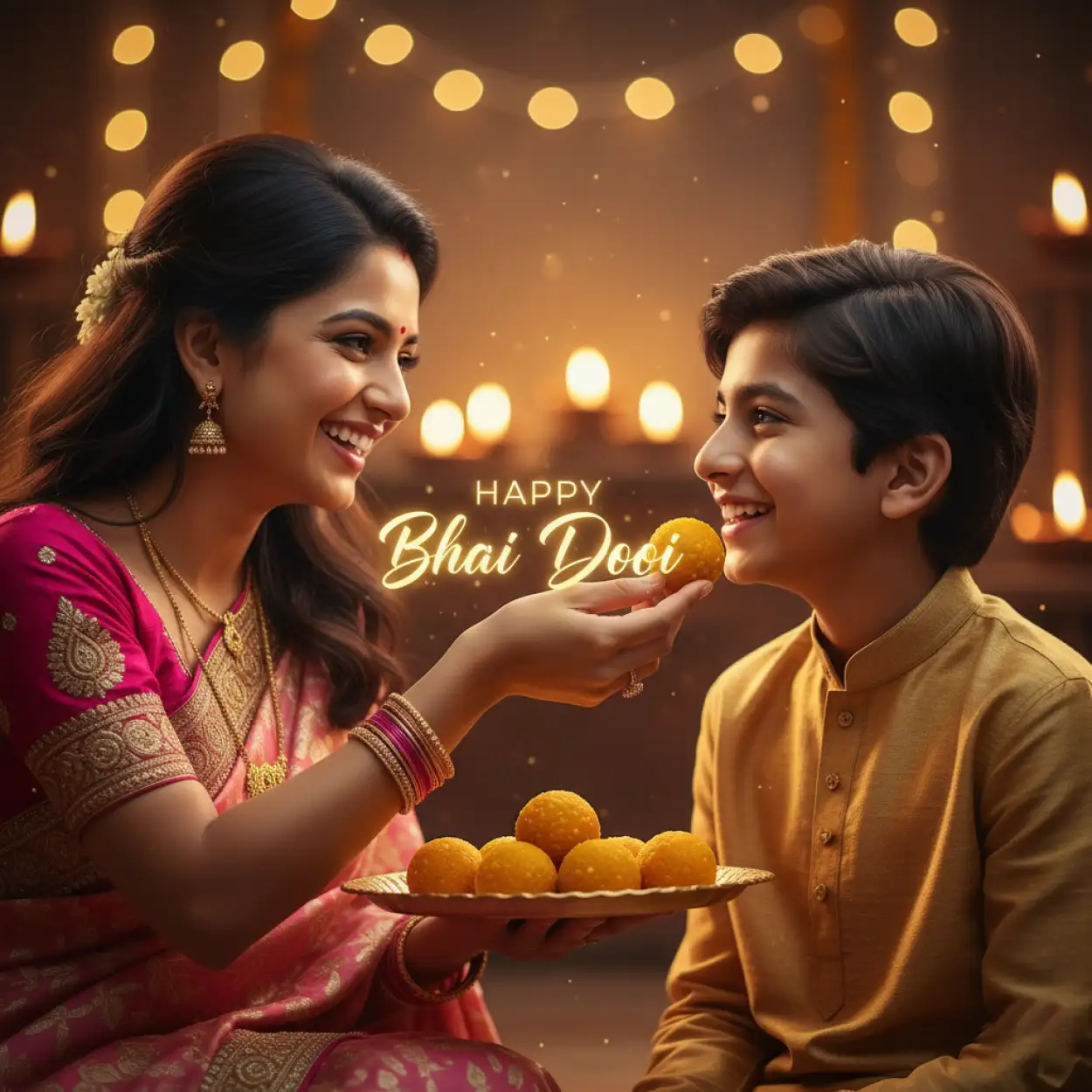 Bhai Dooj 2025 Poster With Diya And Sweets - Royalty Free Happy Bhai Dooj 2025 Image | Pngmagic Free Download Bhai Dooj 2025 Poster With Diya And Sweets - High Quality Happy Bhai Dooj 2025 Background