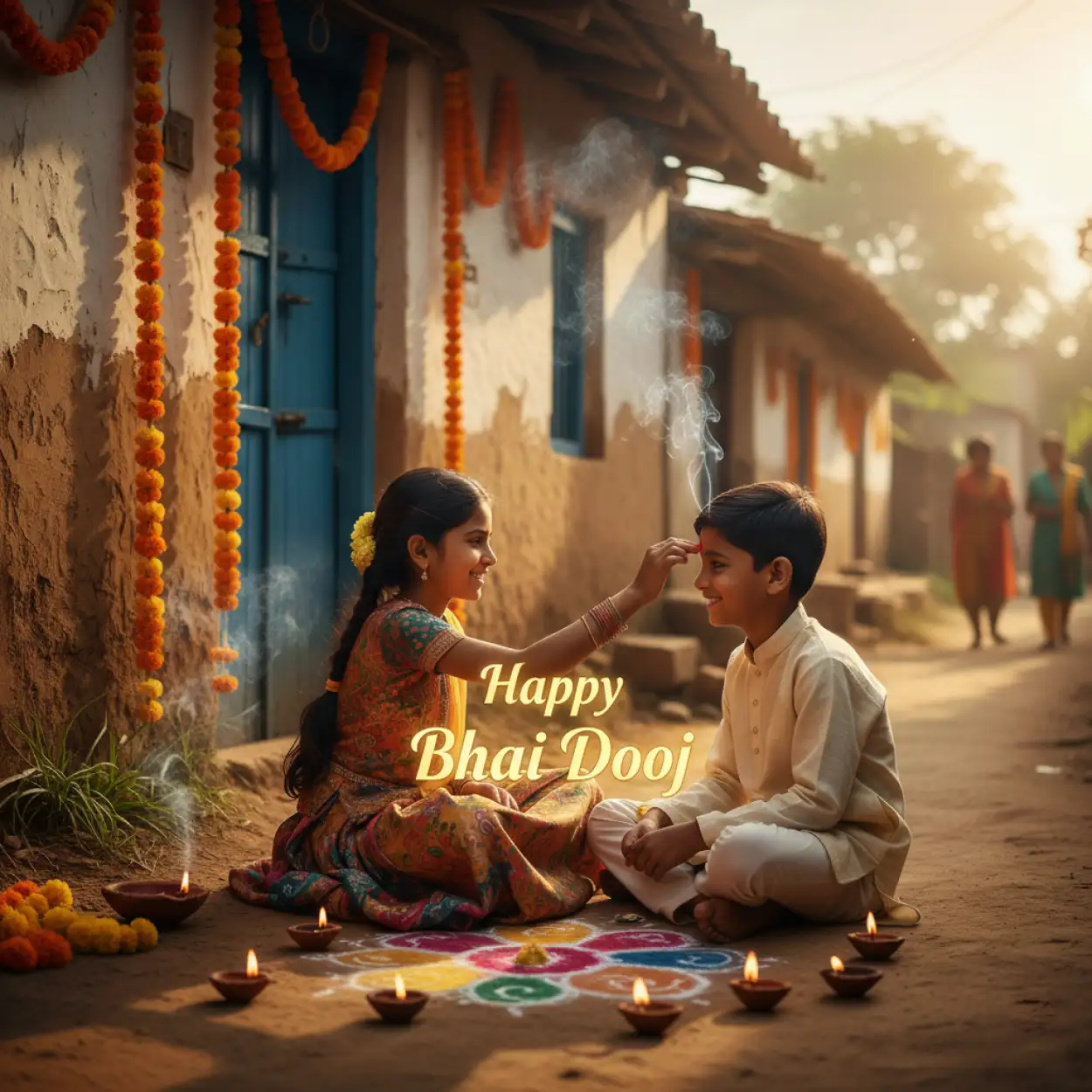 Bhai Dooj 2025 Special Wishes Wallpaper - Royalty Free Happy Bhai Dooj 2025 Image | Pngmagic Free Download Bhai Dooj 2025 Special Wishes Wallpaper - High Quality Happy Bhai Dooj 2025 Background