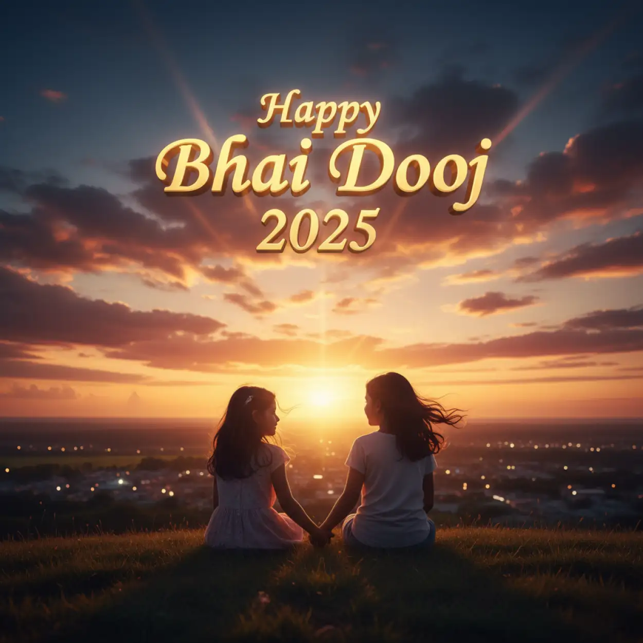 Free Download Bhai Dooj 2025 Wishes For Loving Brother - High Quality Happy Bhai Dooj 2025 Wishes Background