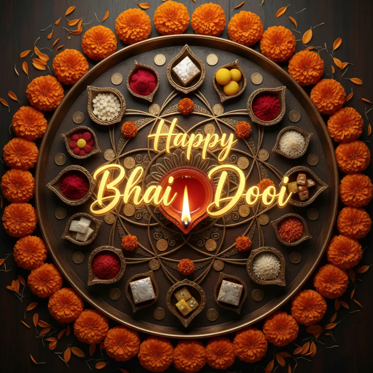 Free Download Bhai Dooj Greeting Card Design Handmade - High Quality Bhai Dooj Background