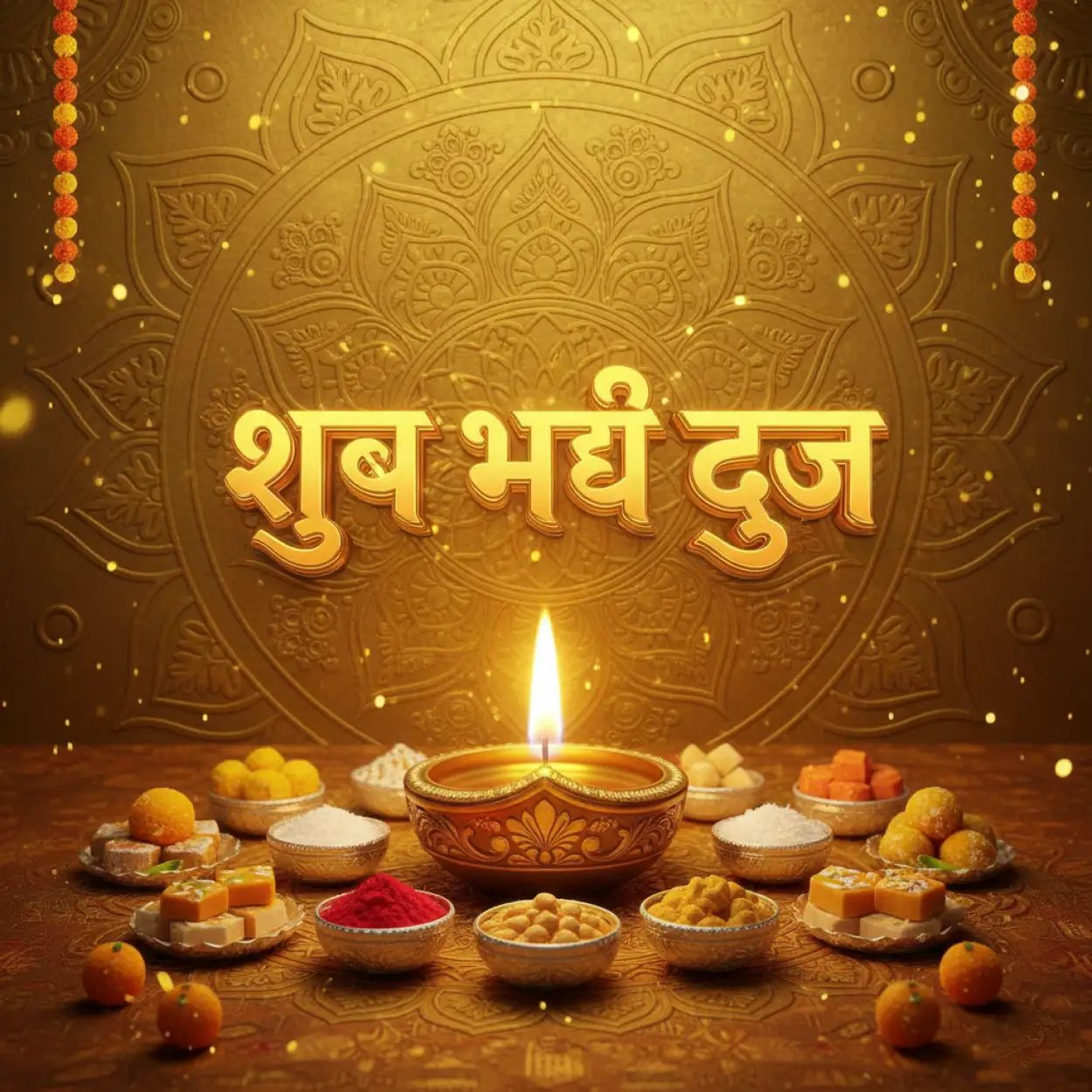 Free Download Bhai Dooj Wishes In Hindi For Brother - High Quality Bhai Dooj Background